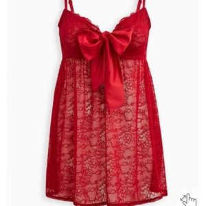 Torrid underwire lace babydoll